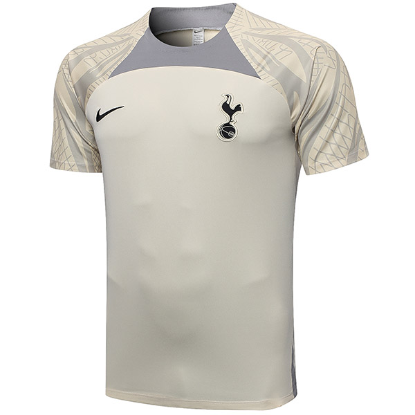 Tottenham Hotspur training jersey soccer uniform men's sportswear football cream kit tops sport shirt 2022-2023